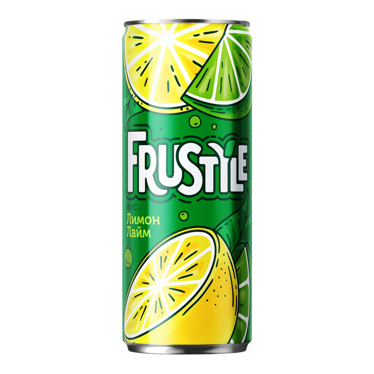 Изображение товара Напиток Frustyle газированный лимон-лайм, 330мл