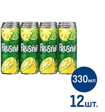 Напиток Frustyle газированный лимон-лайм, 330мл x 12 шт