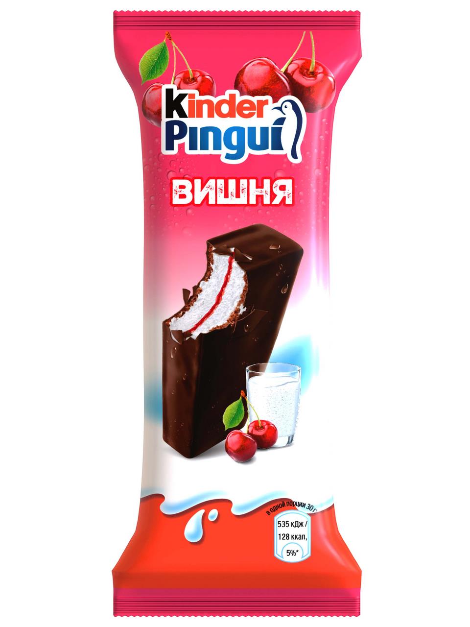 Бисквит KINDER Pingui вишня, 30 г
