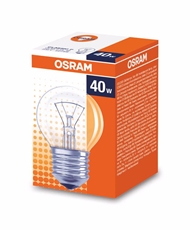 Лампа Osram E27 40Вт прозрачная капля
