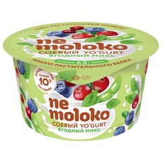 Продукт соевый Nemoloko Yo'gurt Ягодный микс 5%, 130г