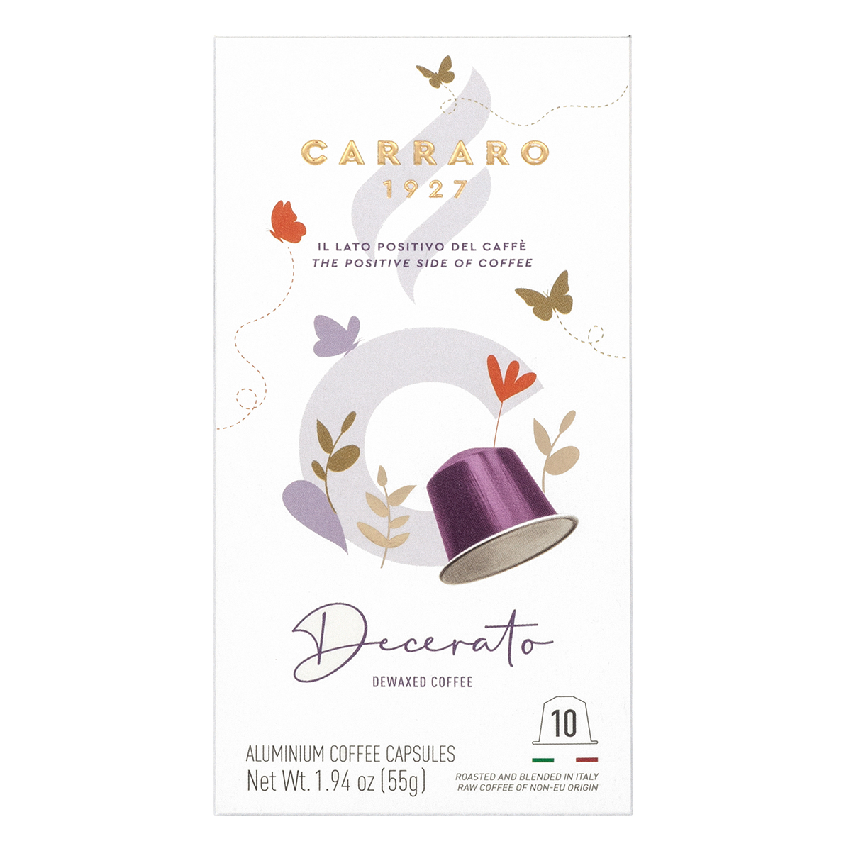 Изображение товара Кофе в капсулах Carraro Decerato для Nespresso 10 капсул, 55 г