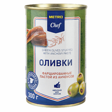 METRO Chef Оливки с анчоусом, 300г