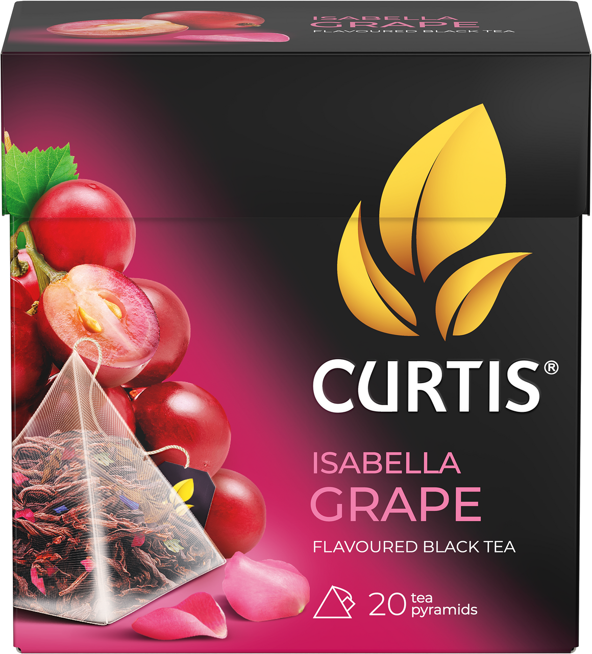 Изображение товара Чай Curtis Isabella Grape черный пирамидки (1.8г x 20шт), 36г