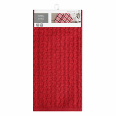 Tarrington House Полотенце вафля мелкая красное плотность 180г, 40 x 60см