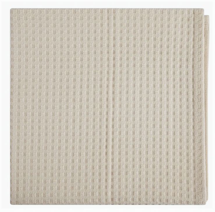 Tarrington House Полотенце вафля с кантом банное бежевое плотность 180г, 70 x 140см