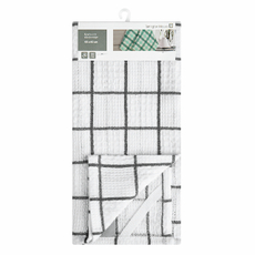 Tarrington House Полотенце вафля клетка цветные серые полоски плотность 180г, 40 x 60см