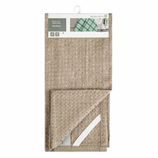 Tarrington House Полотенце вафля мелкая бежевое плотность 180г, 40 x 60см