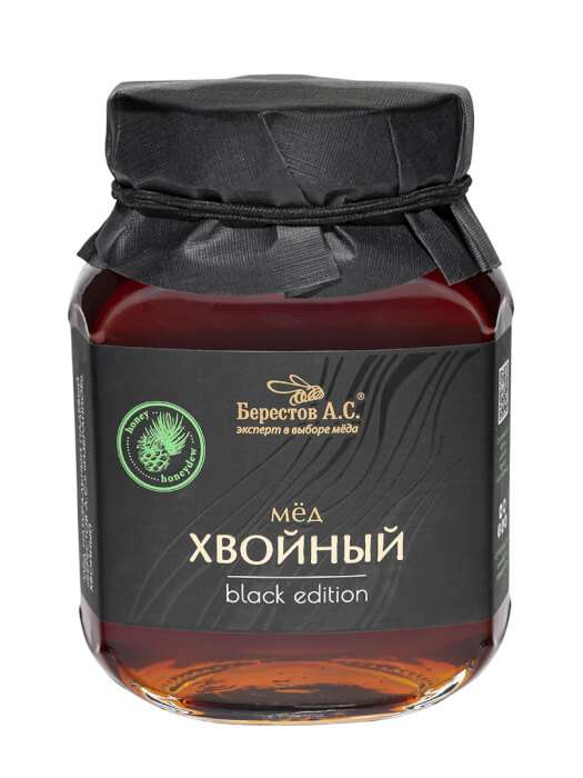 Мед Берестов А.С. натуральный Хвойный Black edition, 500г купить с ...