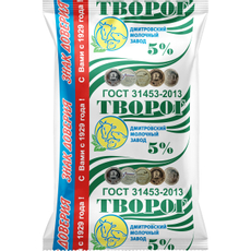 Творог Дмитровский молочный завод 5%, 180г