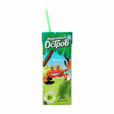 Напиток Фруктовый остров сокосодержащий яблоко, 200мл