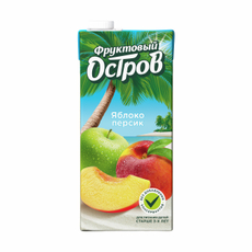 Напиток Фруктовый остров сокосодержащий яблоко-персик, 930мл