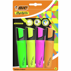 Текстовыделители BIC Marking Highlighter неоновые в ассортименте, 4шт