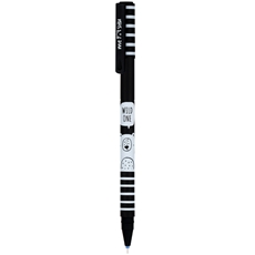 Ручка гелевая стираемая Meshu Black&White синяя, 0.5мм