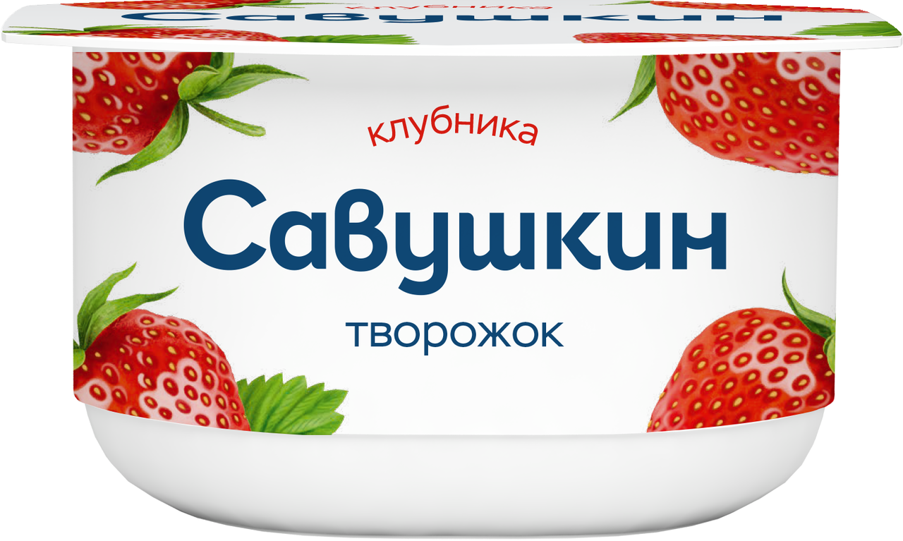 Творожок Савушкин продукт клубника 3.5%, 120г