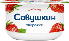 Творожок Савушкин продукт клубника 3.5%, 120г