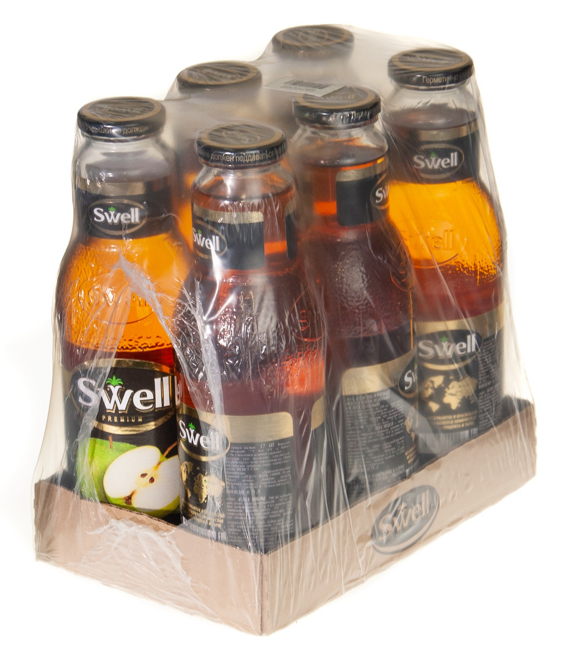 Сок Swell яблочный, 750мл x 6 шт