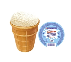 Мороженое Башкирское мороженое Пломбир вафельный стакан, 65г
