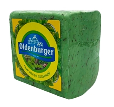 Сыр Oldenburger Песто зеленый полутвердый 50%, ~1кг
