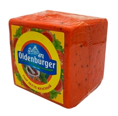 Сыр Oldenburger Песто красный полутвердый 50%, ~1кг