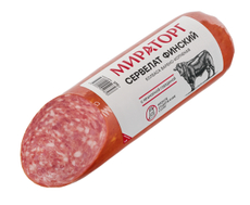 Колбаса Мираторг Финская сервелат варено-копченый, 375г