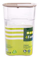 Банка для хранения Полимербыт Люкс 2.3л, 26.5 х 17.2 х 8.8см