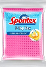 Салфетка Spontex Top Tex губчатая 15.5 x 18.5см, 5шт