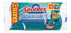 Губка Spontex Scrub&Flex 6.3 x 11.1 x 2см, 3шт