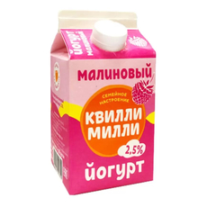 Йогурт Квилли Милли малина 2.5%, 450г