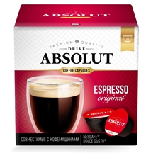 Кофе в капсулах Absolut Drive Espresso Original для кофемашин Dolce Gusto16шт, 96г