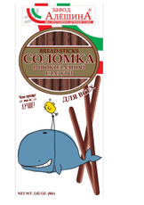 Соломка Завод Алешина Для всех в шоколадной глазури, 80г
