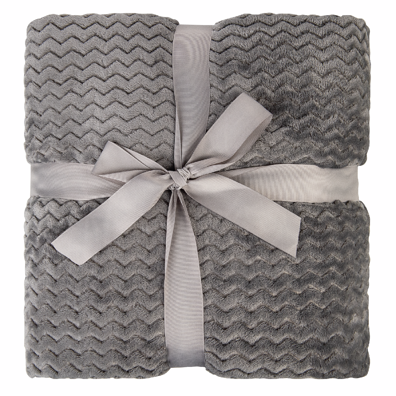 Tarrington House Плед микровелюр графит 250г, 240 x 260см