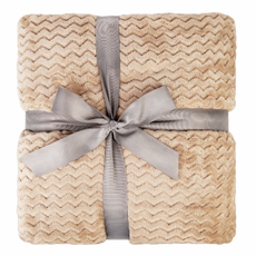 Tarrington House Плед микровелюр бежевый 250г, 240 x 260см