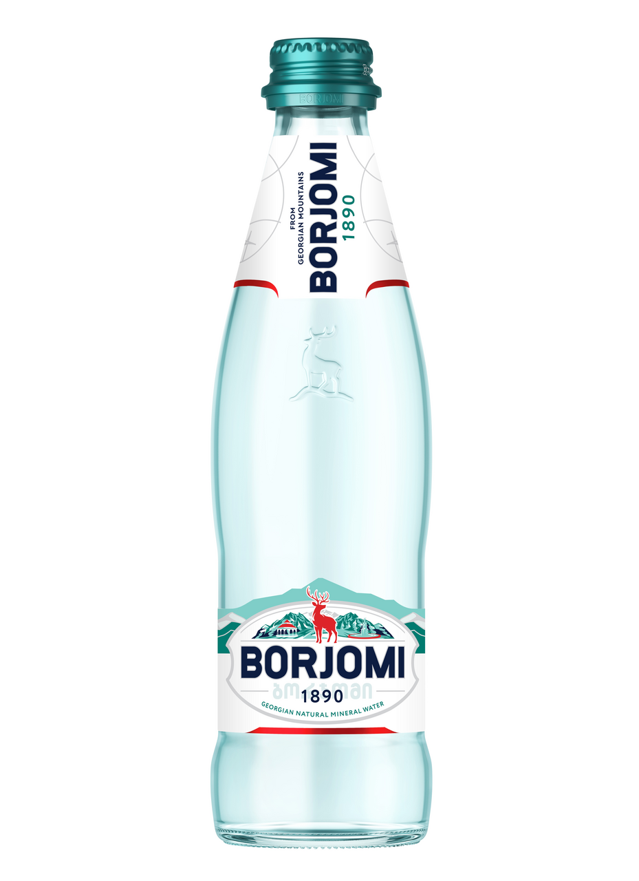 Изображение товара Вода Borjomi минеральная природная лечебно-столовая газированная стекло, 330мл