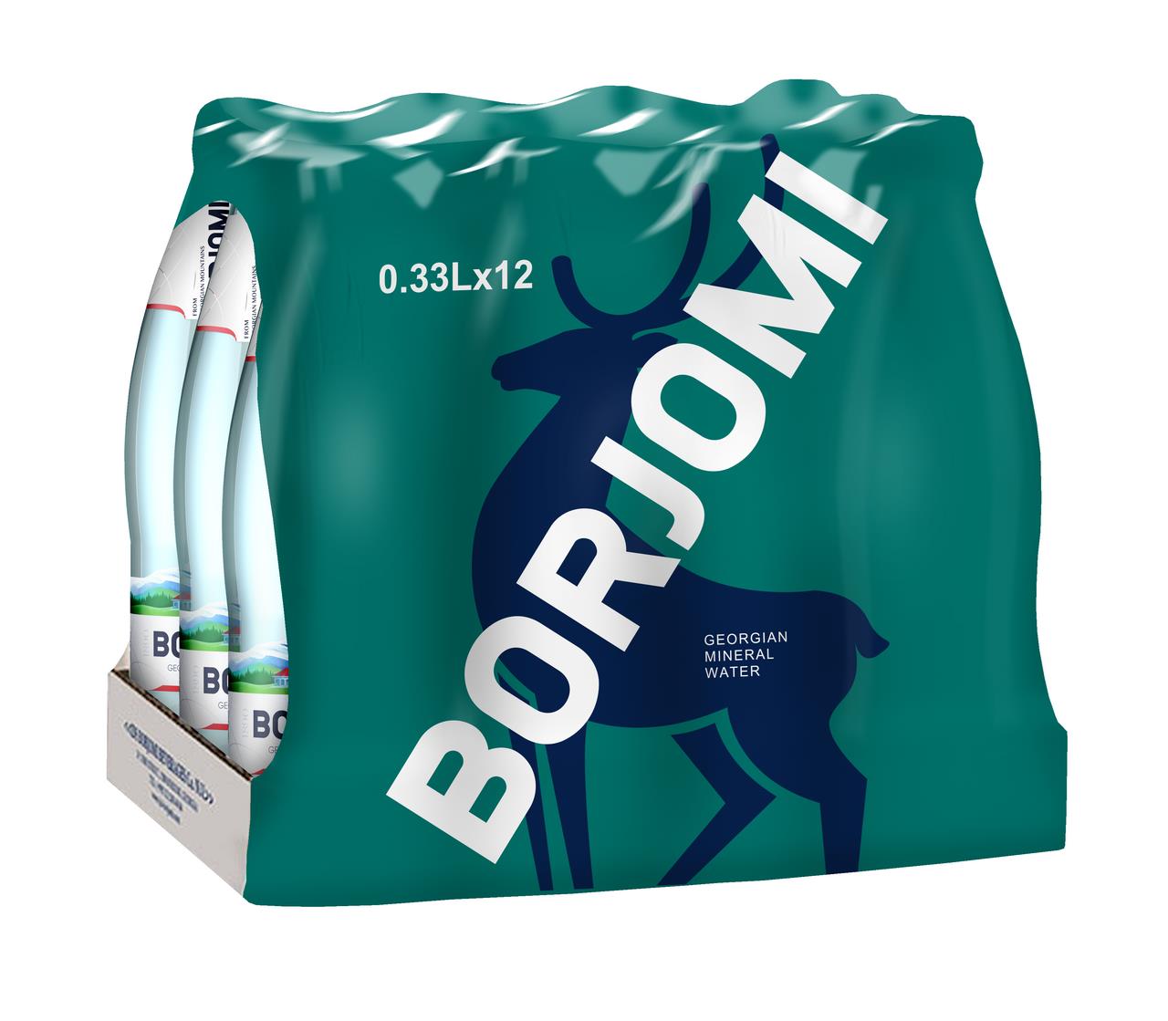 Минеральная вода BORJOMI газированная, 0,33 л