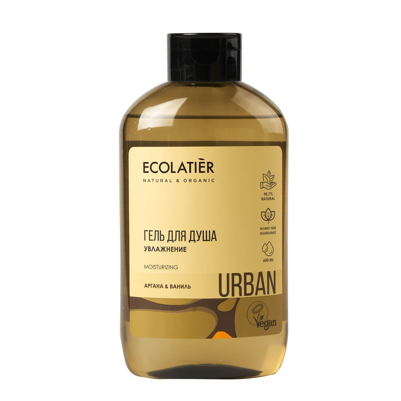 Изображение товара Гель для душа Ecolatier увлажнение аргана-ваниль 600 мл