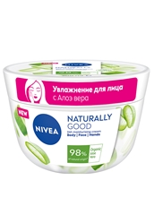 Крем Nivea Naturally good organic aloe vera увлажняющий, 200мл