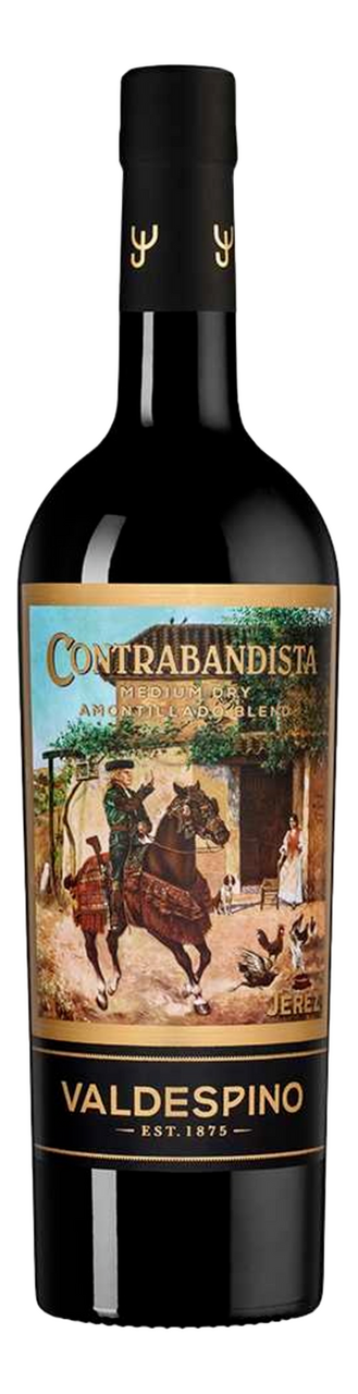 Изображение товара Вино Херес Valdespino Contrabandista Amontillado белое полусухое 0.75л