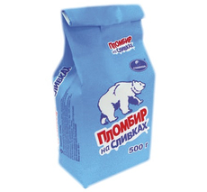 Мороженое пломбир Славица на сливках, 500г