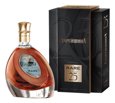 Коньяк Старейшина Rare 25 лет в подарочной упаковке, 0.7л