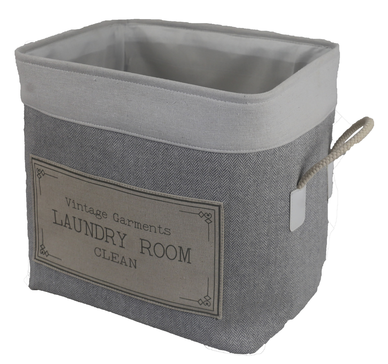Корзина для белья Laundry Room прямоугольная текстильная, 40.5 x 30 x ...