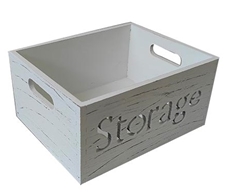 Ящик Storage деревянный белый размер S, 25.5 х 20.5 х 12.5см