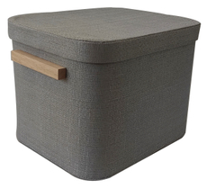 Короб текстильный серый размер S, 26 х 23 х 20см