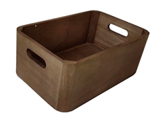 Ящик деревянный коричневый размер S, 29.5 х 19.5 х 12см