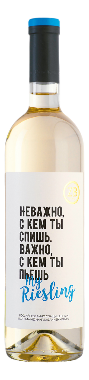 ВиноZBWineRieslingбелоеполусухое,0.75л