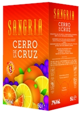 Напиток винный Cerro De La Cruz Sangria сладкое, 5л