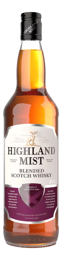 Изображение товара Шотландский купажированный виски Highland Mist 0.5л 40% без упаковки