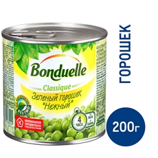 Горошек Bonduelle зеленый, 200г