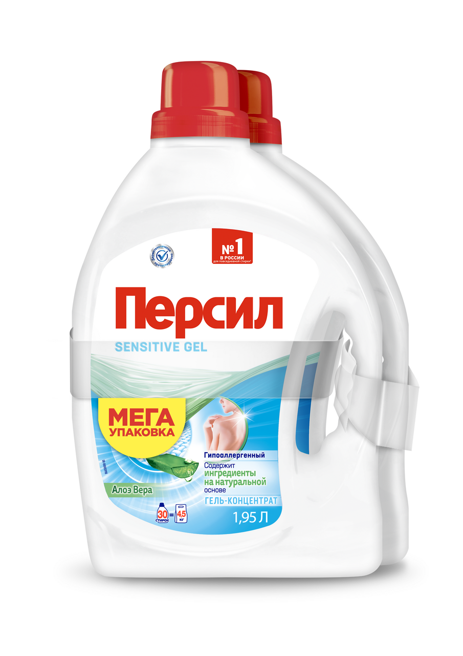 Изображение товара Гель для стирки Персил Sensitive 3.9 л с натуральными компонентами