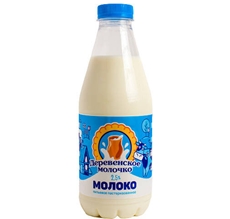 Молоко Деревенское молочко пастеризованное 2.5%, 850г